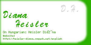 diana heisler business card